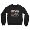 Iowa Cycling Midweight French Terry Crewneck Sweatshirt-Black-Allegiant Goods Co. Vintage Sports Apparel