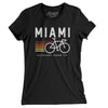 Miami Cycling Women's T-Shirt-Black-Allegiant Goods Co. Vintage Sports Apparel