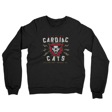 Florida Cardiac Cats Midweight French Terry Crewneck Sweatshirt-Allegiant Goods Co. Vintage Sports Apparel
