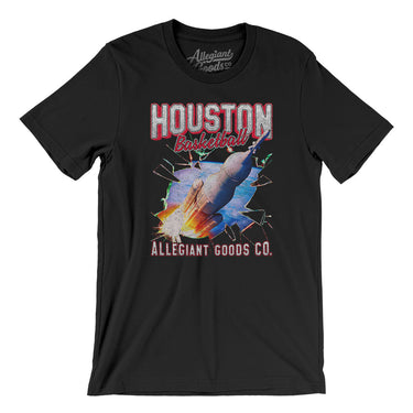 Houston Basketball Throwback Mascot Men/Unisex T-Shirt-Allegiant Goods Co. Vintage Sports Apparel