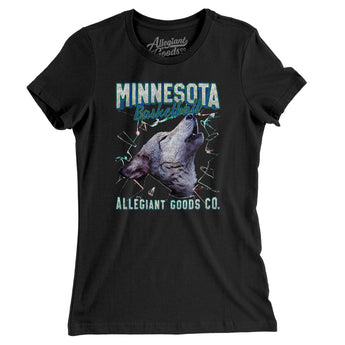 Minnesota Basketball Throwback Mascot Women's T-Shirt-Allegiant Goods Co. Vintage Sports Apparel