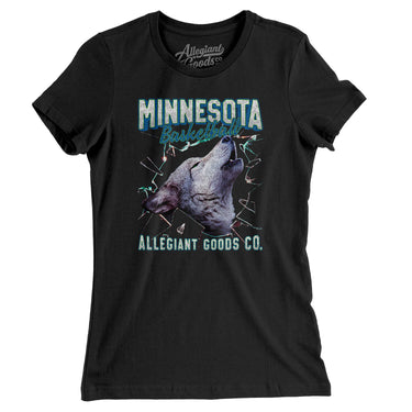 Minnesota Basketball Throwback Mascot Women's T-Shirt-Allegiant Goods Co. Vintage Sports Apparel