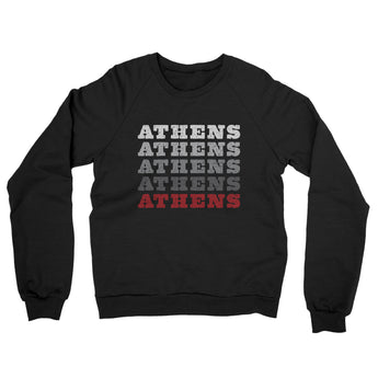 Athens Repeat Midweight French Terry Crewneck Sweatshirt-Black-Allegiant Goods Co. Vintage Sports Apparel