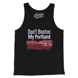 Don't Boston My Portland Men/Unisex Tank Top-Black-Allegiant Goods Co. Vintage Sports Apparel