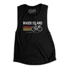 Rhode Island Cycling Women's Flowey Scoopneck Muscle Tank-Black-Allegiant Goods Co. Vintage Sports Apparel