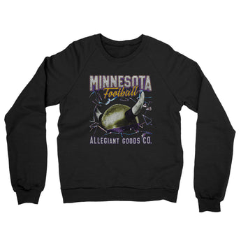 Minnesota Football Throwback Mascot Midweight French Terry Crewneck Sweatshirt-Allegiant Goods Co. Vintage Sports Apparel
