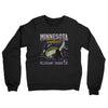 Minnesota Football Throwback Mascot Midweight French Terry Crewneck Sweatshirt-Black-Allegiant Goods Co. Vintage Sports Apparel