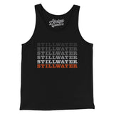 Stillwater Repeat Men/Unisex Tank Top-Black-Allegiant Goods Co. Vintage Sports Apparel