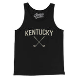 Kentucky Golf Men/Unisex Tank Top-Black-Allegiant Goods Co. Vintage Sports Apparel