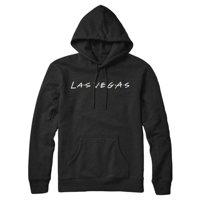 Las Vegas Friends Hoodie-Black-Allegiant Goods Co. Vintage Sports Apparel