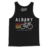 Albany Cycling Men/Unisex Tank Top-Black-Allegiant Goods Co. Vintage Sports Apparel