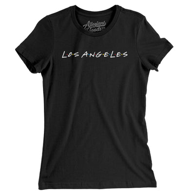Los Angeles Friends Women's T-Shirt-Black-Allegiant Goods Co. Vintage Sports Apparel