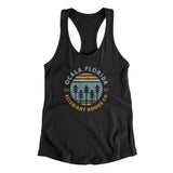 Ocala Florida Retro Badge Women's Racerback Tank-Allegiant Goods Co. Vintage Sports Apparel