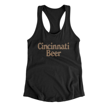 Cincinnati Beer Women's Racerback Tank-Allegiant Goods Co. Vintage Sports Apparel