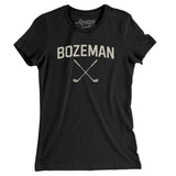 Bozeman Golf Women's T-Shirt-Black-Allegiant Goods Co. Vintage Sports Apparel