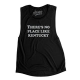 There's No Place Like Kentucky Women's Flowey Scoopneck Muscle Tank-Black-Allegiant Goods Co. Vintage Sports Apparel