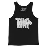 Iowa State Shape Text Men/Unisex Tank Top-Allegiant Goods Co. Vintage Sports Apparel