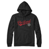 Portland Vintage Script Hoodie-Black-Allegiant Goods Co. Vintage Sports Apparel
