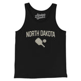 North Dakota Pickleball Men/Unisex Tank Top-Black-Allegiant Goods Co. Vintage Sports Apparel