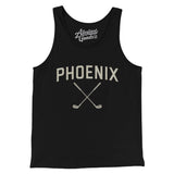 Phoenix Golf Men/Unisex Tank Top-Black-Allegiant Goods Co. Vintage Sports Apparel