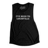 I've Been To Louisville Women's Flowey Scoopneck Muscle Tank-Black-Allegiant Goods Co. Vintage Sports Apparel