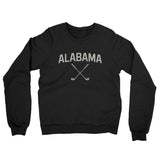 Alabama Golf Midweight French Terry Crewneck Sweatshirt-Black-Allegiant Goods Co. Vintage Sports Apparel