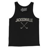 Jacksonville Golf Men/Unisex Tank Top-Black-Allegiant Goods Co. Vintage Sports Apparel