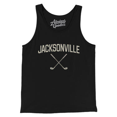 Jacksonville Golf Men/Unisex Tank Top-Black-Allegiant Goods Co. Vintage Sports Apparel