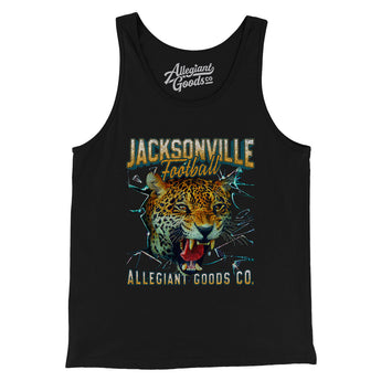 Jacksonville Football Throwback Mascot Men/Unisex Tank Top-Allegiant Goods Co. Vintage Sports Apparel