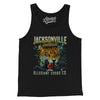 Jacksonville Football Throwback Mascot Men/Unisex Tank Top-Black-Allegiant Goods Co. Vintage Sports Apparel