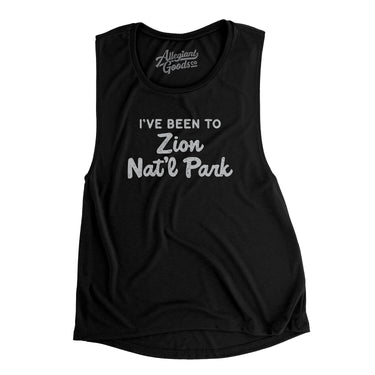 I've Been To Zion National Park Women's Flowey Scoopneck Muscle Tank-Allegiant Goods Co. Vintage Sports Apparel