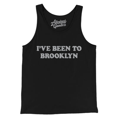 I've Been To Brooklyn Men/Unisex Tank Top-Black-Allegiant Goods Co. Vintage Sports Apparel