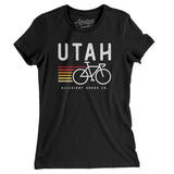 Utah Cycling Women's T-Shirt-Black-Allegiant Goods Co. Vintage Sports Apparel