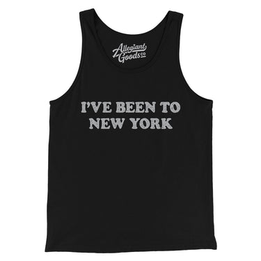 I've Been To New York Men/Unisex Tank Top-Black-Allegiant Goods Co. Vintage Sports Apparel