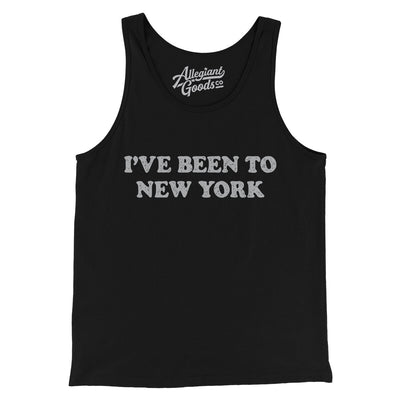 I've Been To New York Men/Unisex Tank Top-Black-Allegiant Goods Co. Vintage Sports Apparel