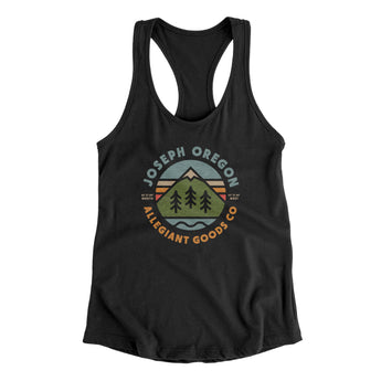 Joseph Oregon Retro Badge Women's Racerback Tank-Allegiant Goods Co. Vintage Sports Apparel