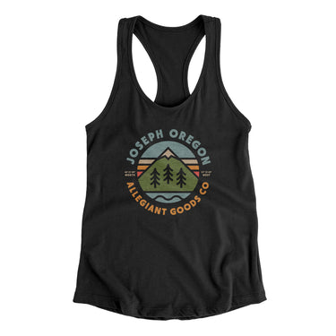 Joseph Oregon Retro Badge Women's Racerback Tank-Allegiant Goods Co. Vintage Sports Apparel