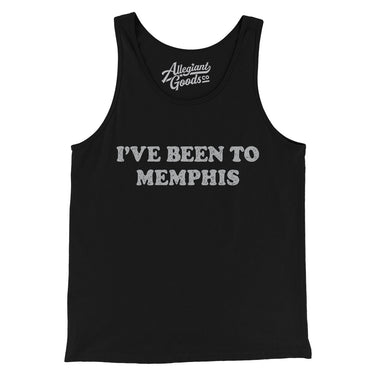 I've Been To Memphis Men/Unisex Tank Top-Black-Allegiant Goods Co. Vintage Sports Apparel