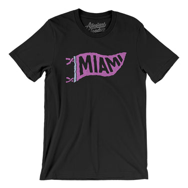 Miami Pennant Men/Unisex T-Shirt-Allegiant Goods Co. Vintage Sports Apparel