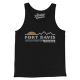 Fort Davis Mountain Sunset Men/Unisex Tank Top-Black-Allegiant Goods Co. Vintage Sports Apparel