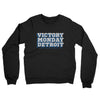Victory Monday Detroit Midweight French Terry Crewneck Sweatshirt-Black-Allegiant Goods Co. Vintage Sports Apparel