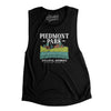 Piedmont Park Women's Flowey Scoopneck Muscle Tank-Black-Allegiant Goods Co. Vintage Sports Apparel