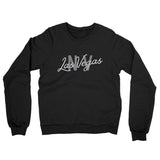 Las Vegas Nv Overprinted Midweight French Terry Crewneck Sweatshirt-Allegiant Goods Co. Vintage Sports Apparel