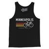 Minneapolis Cycling Men/Unisex Tank Top-Black-Allegiant Goods Co. Vintage Sports Apparel