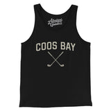 Coos Bay Golf Men/Unisex Tank Top-Black-Allegiant Goods Co. Vintage Sports Apparel