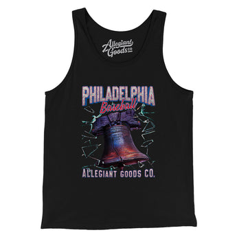 Philadelphia Baseball Throwback Mascot Men/Unisex Tank Top-Allegiant Goods Co. Vintage Sports Apparel