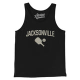 Jacksonville Pickleball Men/Unisex Tank Top-Black-Allegiant Goods Co. Vintage Sports Apparel
