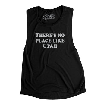 There's No Place Like Utah Women's Flowey Scoopneck Muscle Tank-Allegiant Goods Co. Vintage Sports Apparel