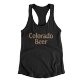 Colorado Beer Women's Racerback Tank-Black-Allegiant Goods Co. Vintage Sports Apparel
