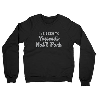 I've Been To Yosemite National Park Midweight French Terry Crewneck Sweatshirt-Allegiant Goods Co. Vintage Sports Apparel